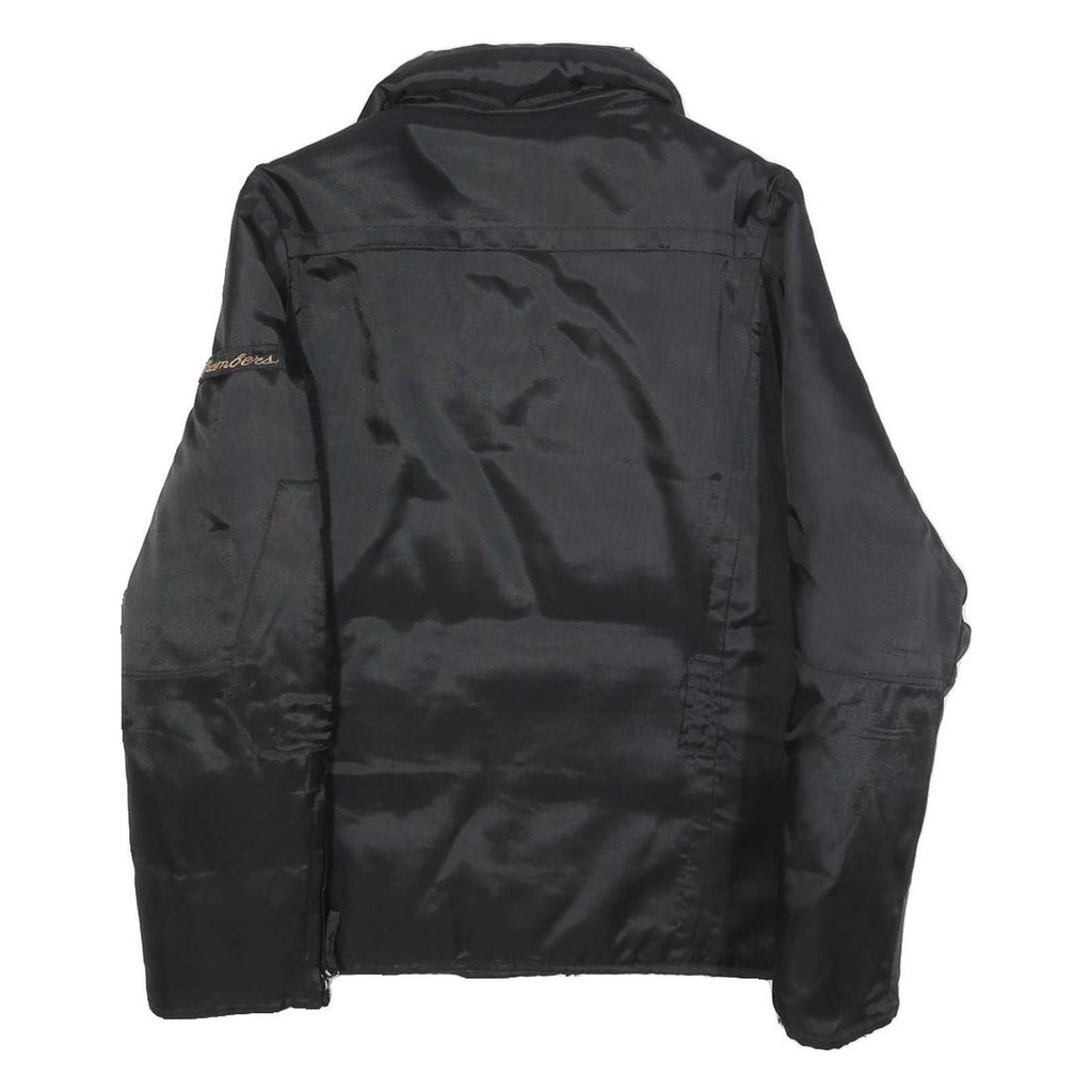 CHAMBERS Womens Black Polyester Blend Zip Jacket S Casual Outerwear