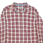 CARHARTT Womens Red & White Checked Shirt XL Long Sleeve Button Cotton Blend