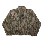 YUKON Mens Beige & Green Camouflage Outdoor Zip Jacket 2XL Cotton Blend Large