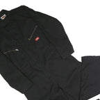 DICKIES Mens Black Dungarees Regular Polyester Blend L W36 L25 Workwear Utility