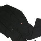 DICKIES Mens Black Dungarees Regular Polyester Blend L W36 L25 Workwear Utility