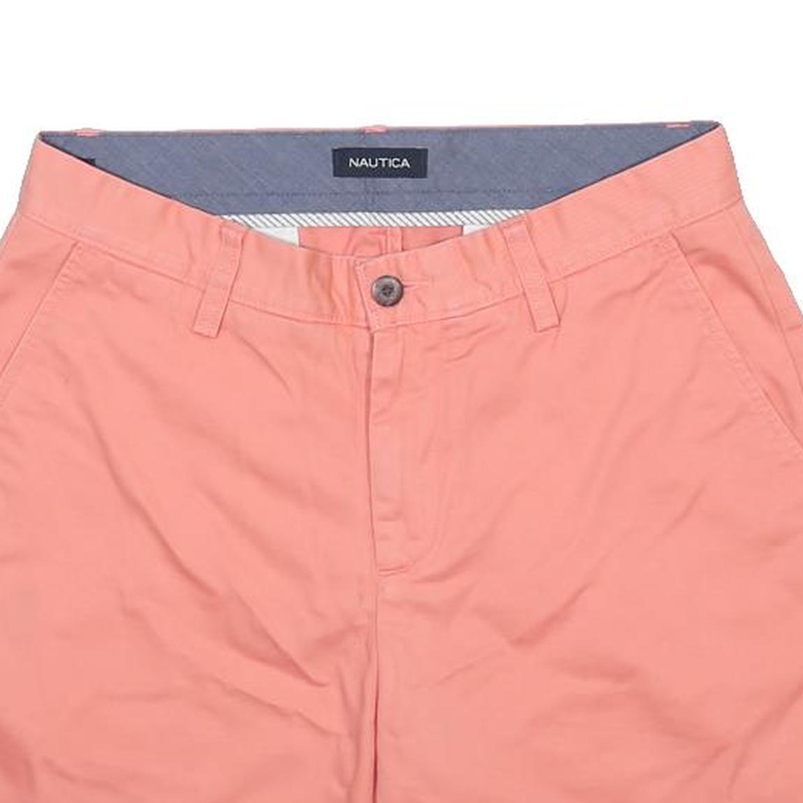 NAUTICA Mens Shorts Pink Casual Plain M W30 Summer Cotton