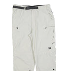 ARTIME Womens Polyester White Regular Fit Straight Leg Trousers W32 L28