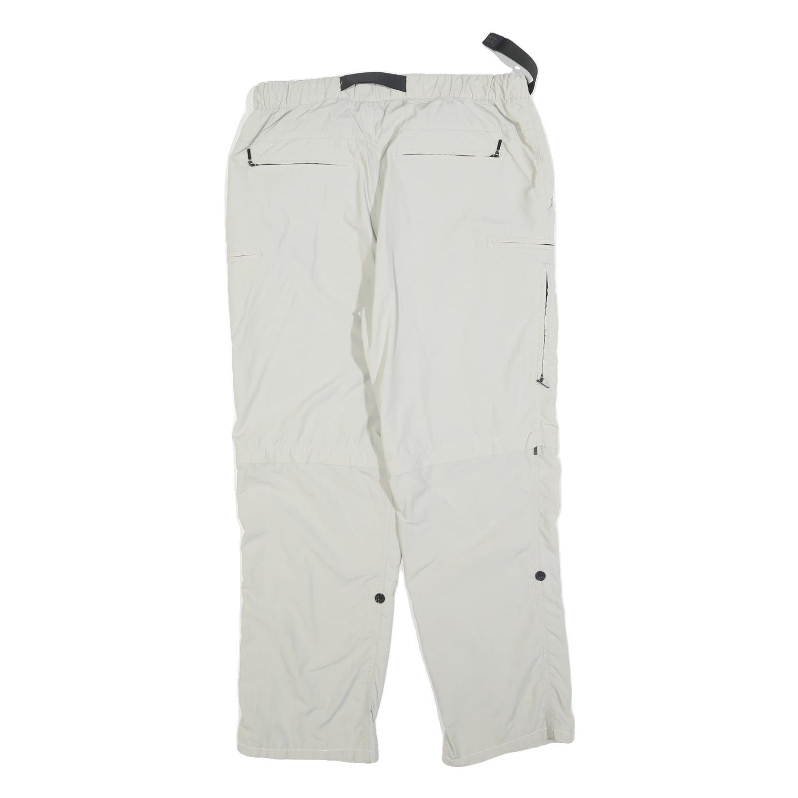 ARTIME Womens Polyester White Regular Fit Straight Leg Trousers W32 L28