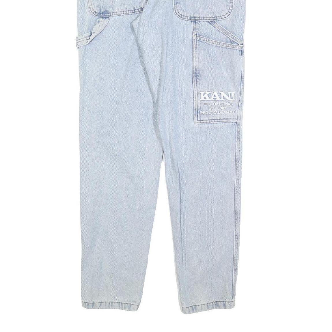 KARL KANI Mens Jeans Blue Regular Straight Denim Light W30 L32 Designer Casual