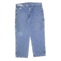 DICKIES Mens Relaxed Blue Denim Plain Jeans W38 L30 Workwear Zip Closure