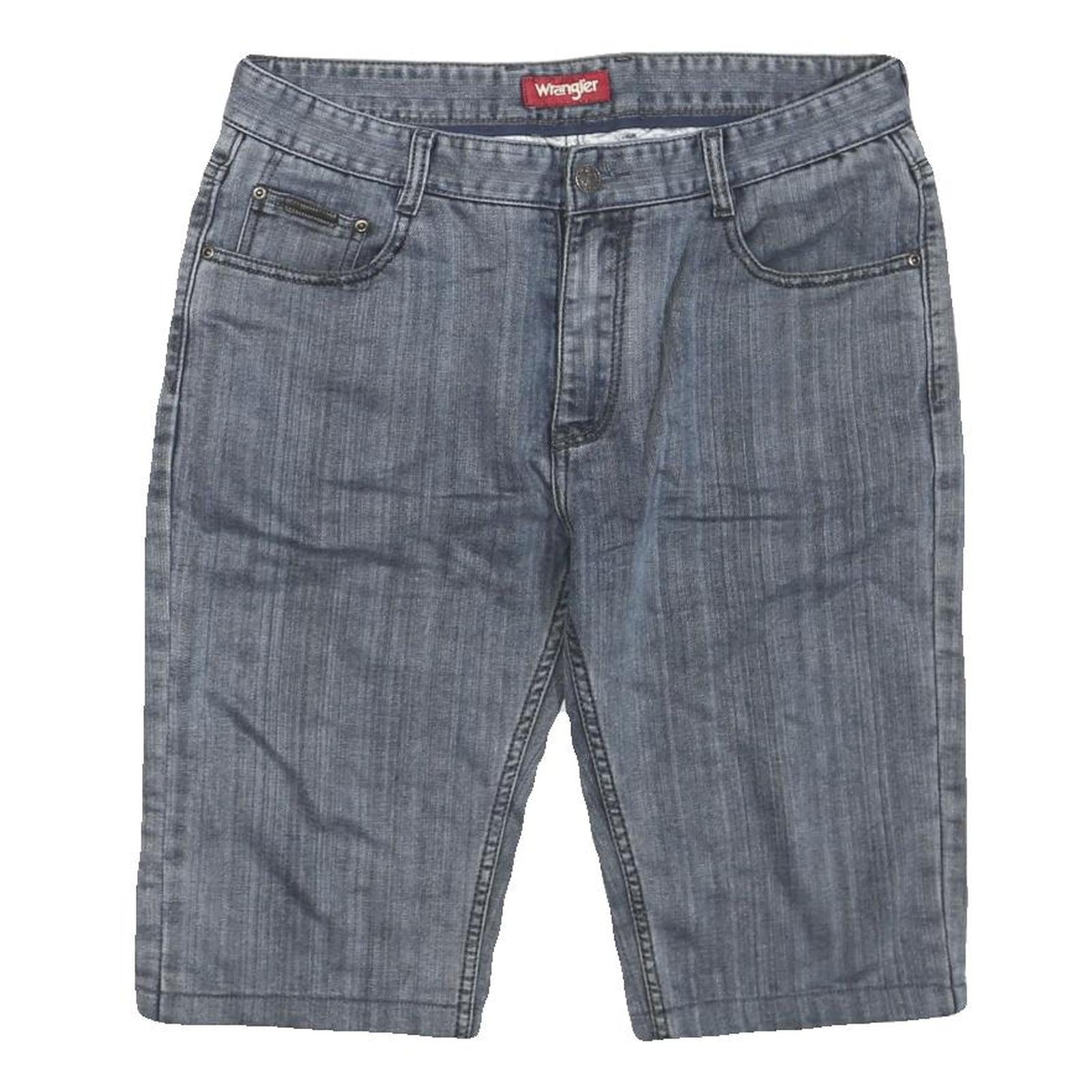 WRANGLER Womens Shorts Blue Denim Casual M W34 Cotton Blend