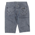 WRANGLER Womens Shorts Blue Denim Casual M W34 Cotton Blend