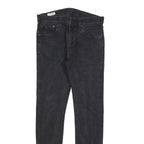 LEVI'S 519 BIG E Mens Jeans Black Slim Skinny Denim Stone Wash W32 L32 Vintage
