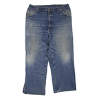 DICKIES Mens Regular Fit Blue Denim Jeans W34 L25 Zip Pockets Cotton Blend