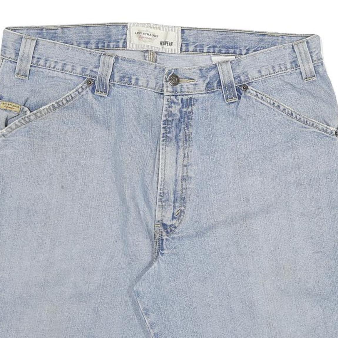 LEVI'S Mens Shorts Blue Denim Casual Relaxed 2XL W36