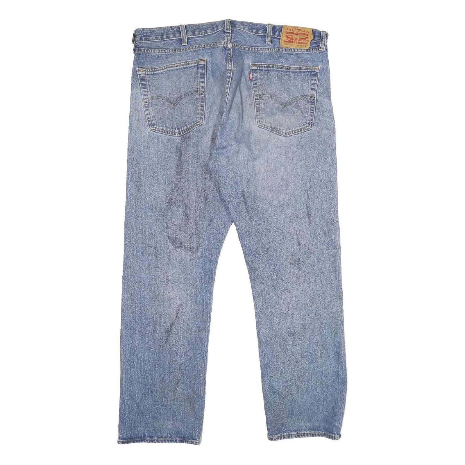 LEVI'S 501 '93 Mens Jeans Blue Classic Straight Denim Medium W38 L30 Button