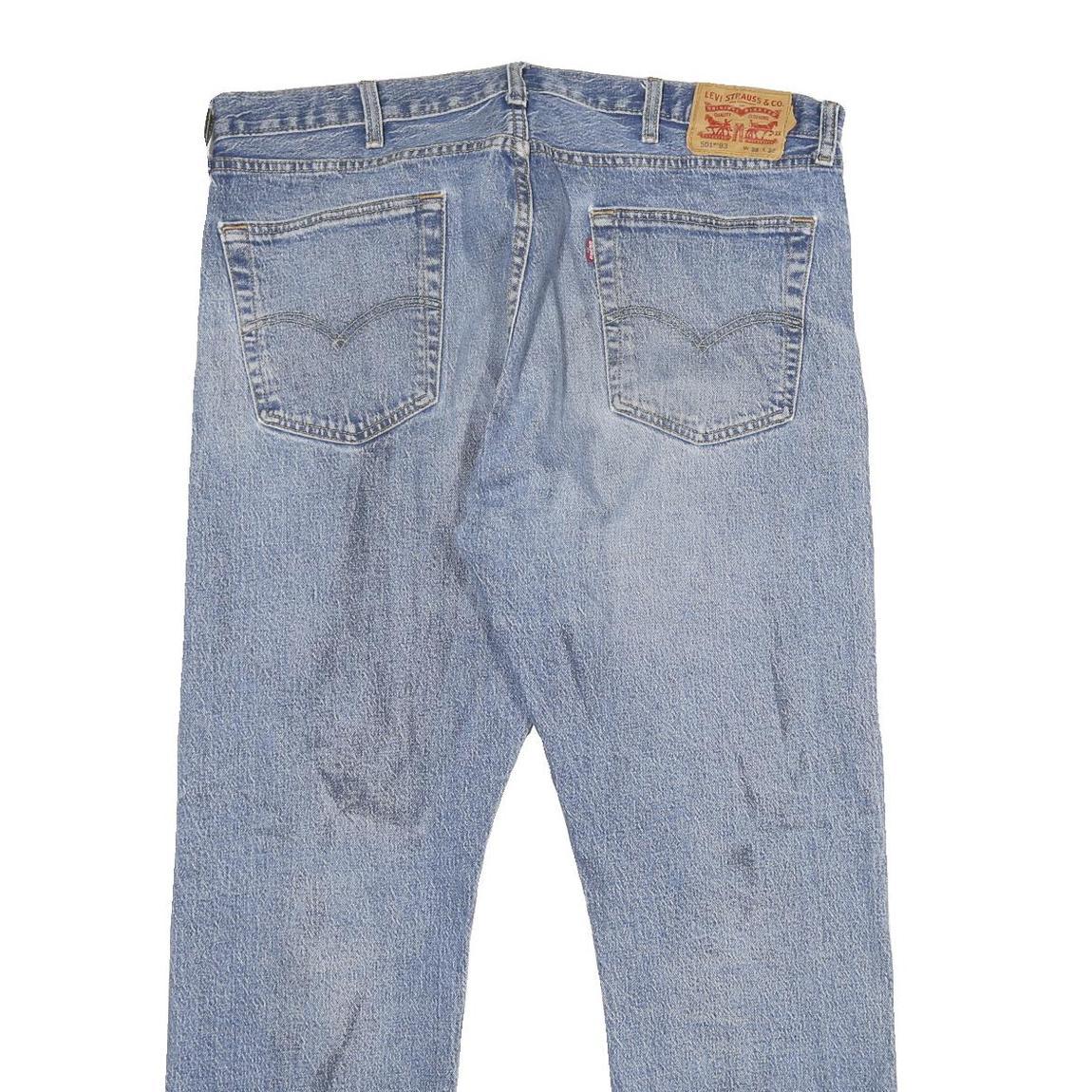 LEVI'S 501 '93 Mens Jeans Blue Classic Straight Denim Medium W38 L30 Button