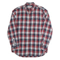 CARHARTT Mens Blue & Red Check Shirt L Cotton Button-Down Collar Casual Workwear