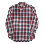CARHARTT Mens Blue & Red Check Shirt L Cotton Button-Down Collar Casual Workwear