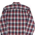 CARHARTT Mens Blue & Red Check Shirt L Cotton Button-Down Collar Casual Workwear