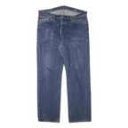 LEVI'S 751 Mens Regular Blue Denim Jeans W38 L32 Classic Cotton Blend Zip