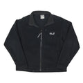 JACK WOLFSKIN Womens Black Jacket UK 16 Polyester Blend Zip Outdoor Casual