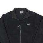 JACK WOLFSKIN Womens Black Jacket UK 16 Polyester Blend Zip Outdoor Casual