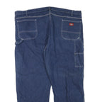 DICKIES Mens Regular Blue Denim Jeans W46 L30 Zip Closure Casual Workwear