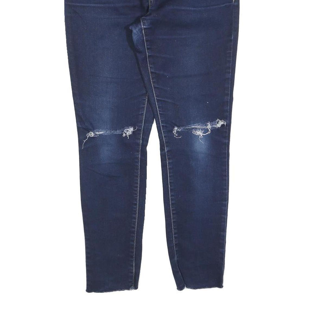 LEVI'S 311 Womens Slim Skinny Denim Dark Blue W29 L25 Distressed Stylish Jeans