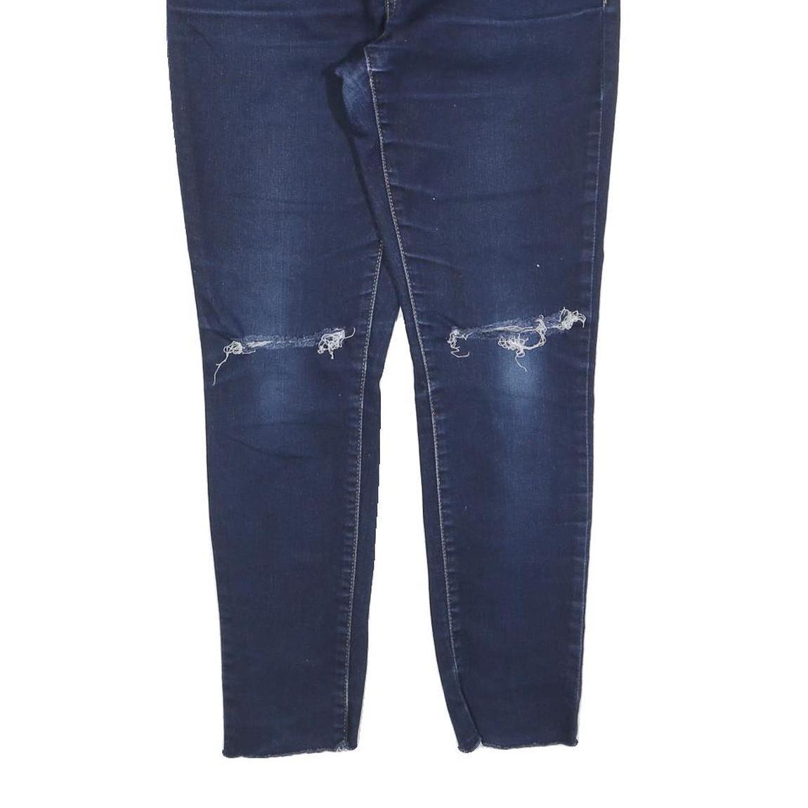 LEVI'S 311 Womens Slim Skinny Denim Dark Blue W29 L25 Distressed Stylish Jeans