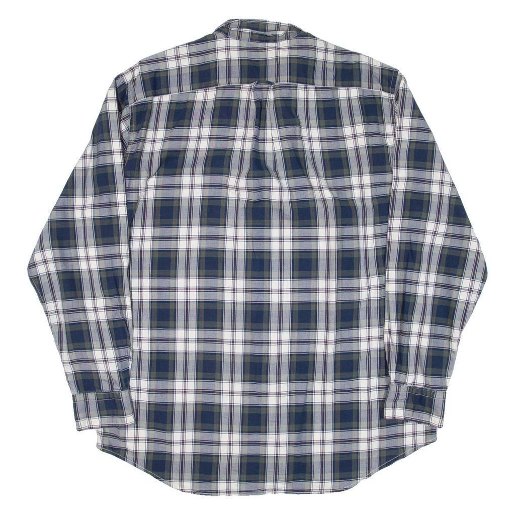 NAUTICA Mens Shirt Blue Check Long Sleeve L