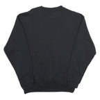 WHALE Mens Black Cotton Blend Crew Neck XL Military Logo Sweatshirt