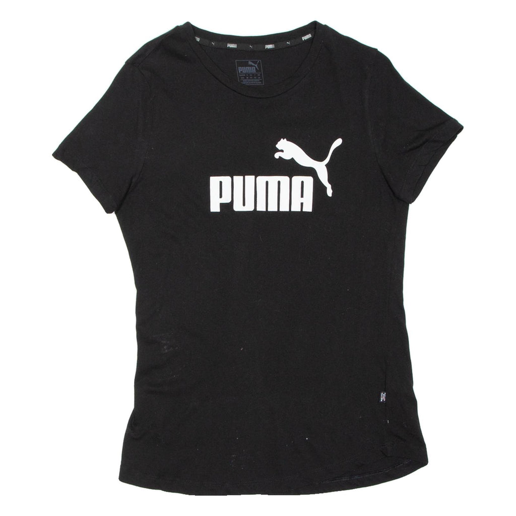 PUMA Womens T-Shirt Black UK 12