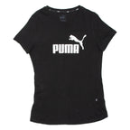 PUMA Womens T-Shirt Black UK 12