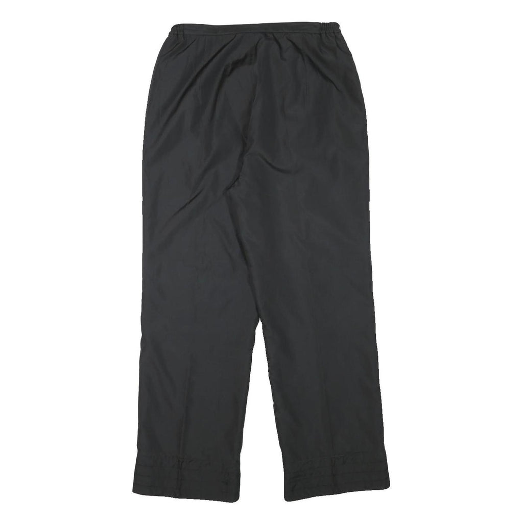 YA ZHENG Womens Black Polyester Blend Lined Trousers W28 L27 Butterfly Floral