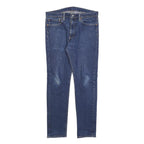 LEVI'S 510 Mens Slim Blue Denim Jeans W34 L32 Zip Cotton Blend Classic Fit