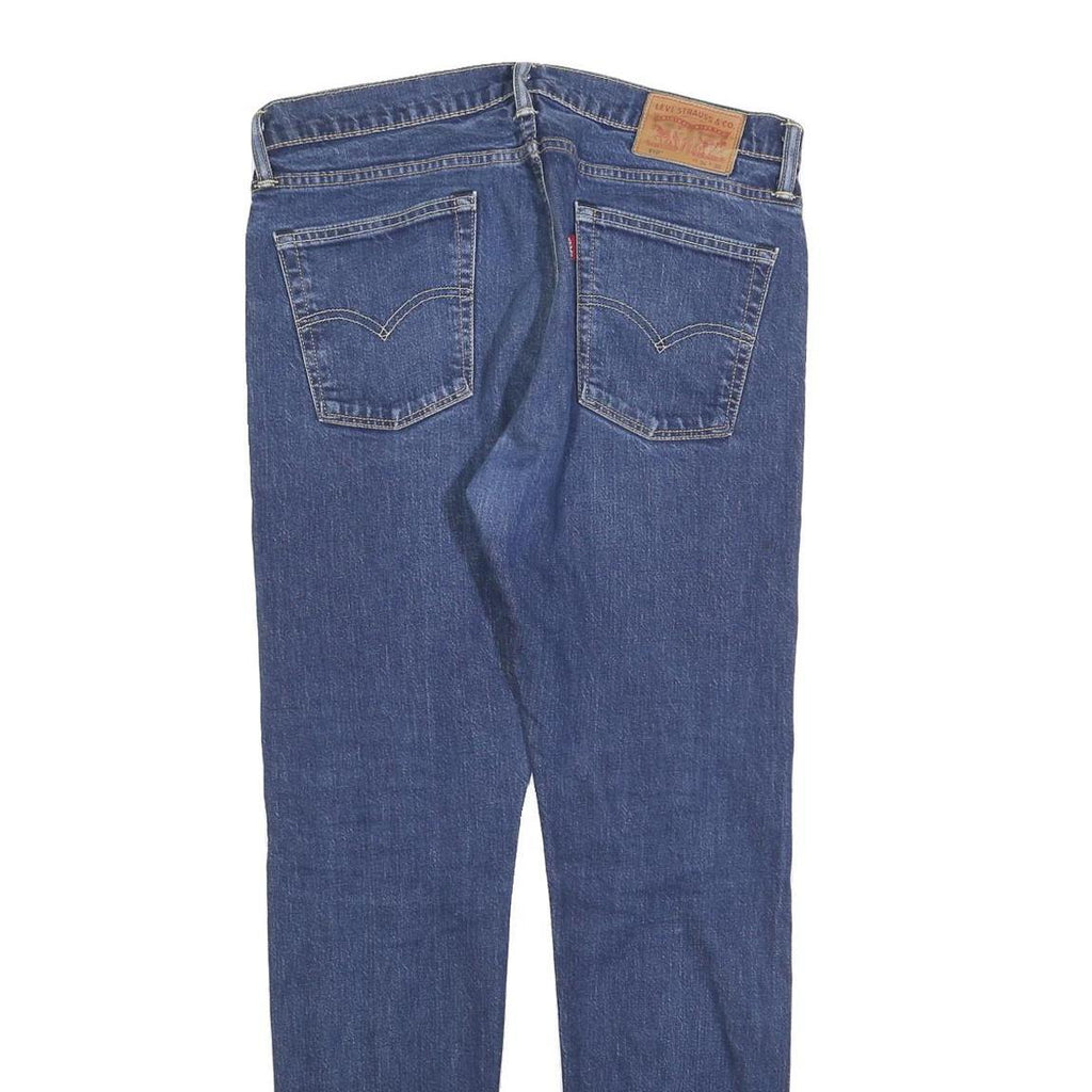 LEVI'S 510 Mens Slim Blue Denim Jeans W34 L32 Zip Cotton Blend Classic Fit