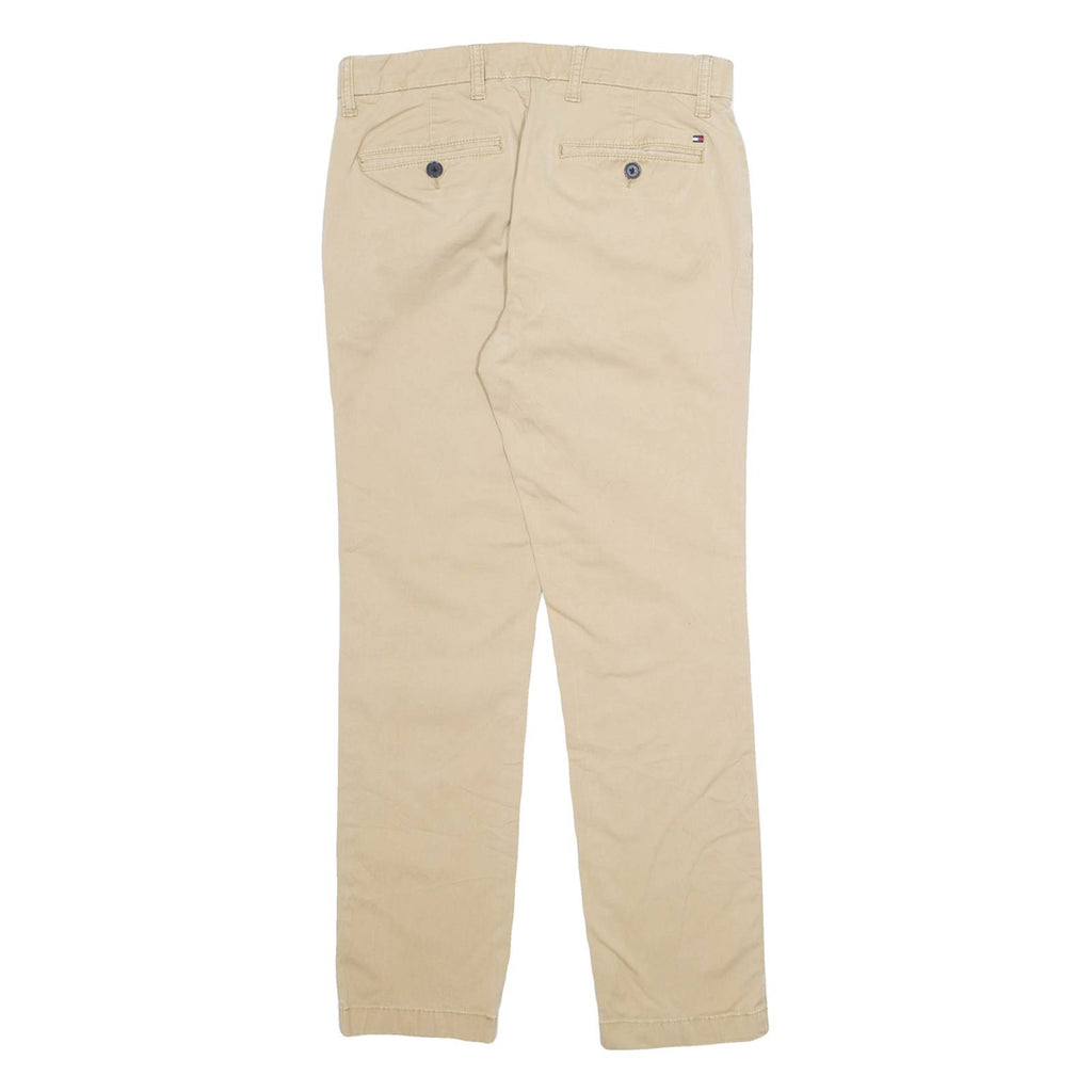 TOMMY HILFIGER Chino Mens Trousers Beige Regular Tapered W29 L30