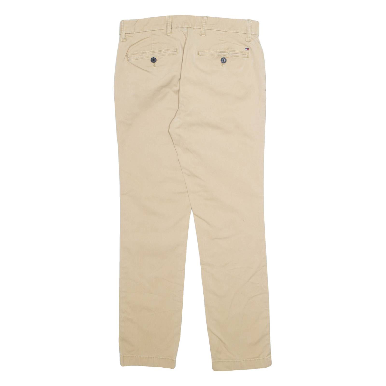 TOMMY HILFIGER Chino Mens Trousers Beige Regular Tapered W29 L30