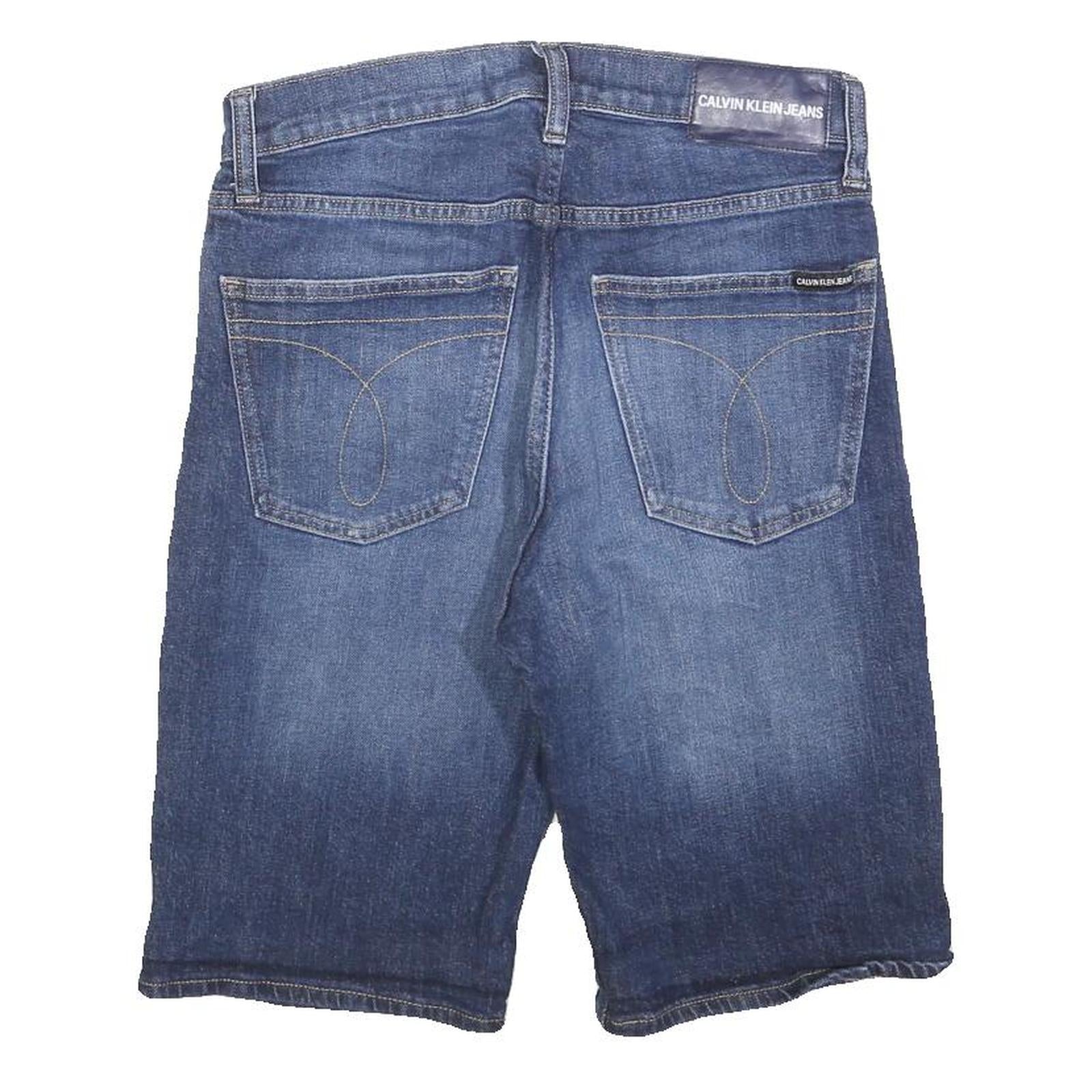 CALVIN KLEIN JEANS Mens Denim Blue Casual S W29 Cotton Blend Shorts