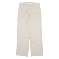 DICKIES Mens Cotton Blend Beige Regular Fit Straight Leg Trousers W28 L28