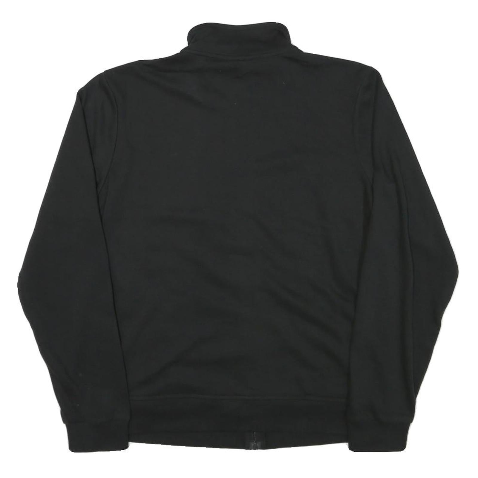 FILA Womens Black Jacket M Polyester Blend Zip Logo Plain Casual Activewear