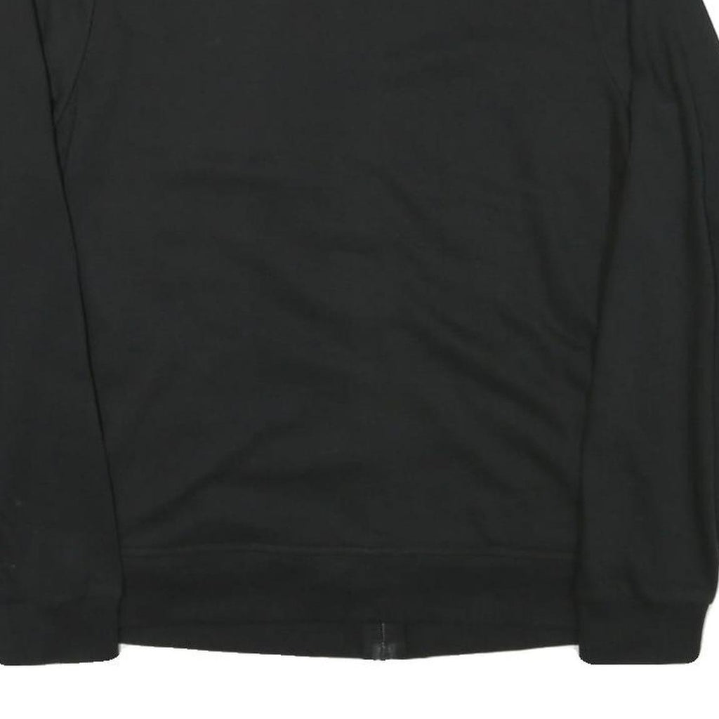 FILA Womens Black Jacket M Polyester Blend Zip Logo Plain Casual Activewear