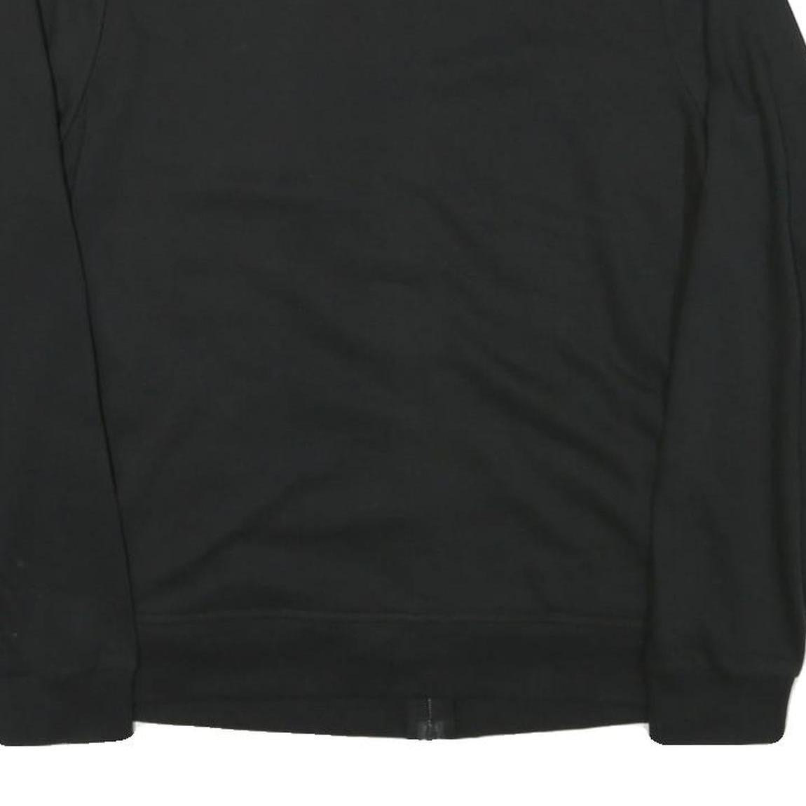 FILA Womens Black Jacket M Polyester Blend Zip Logo Plain Casual Activewear