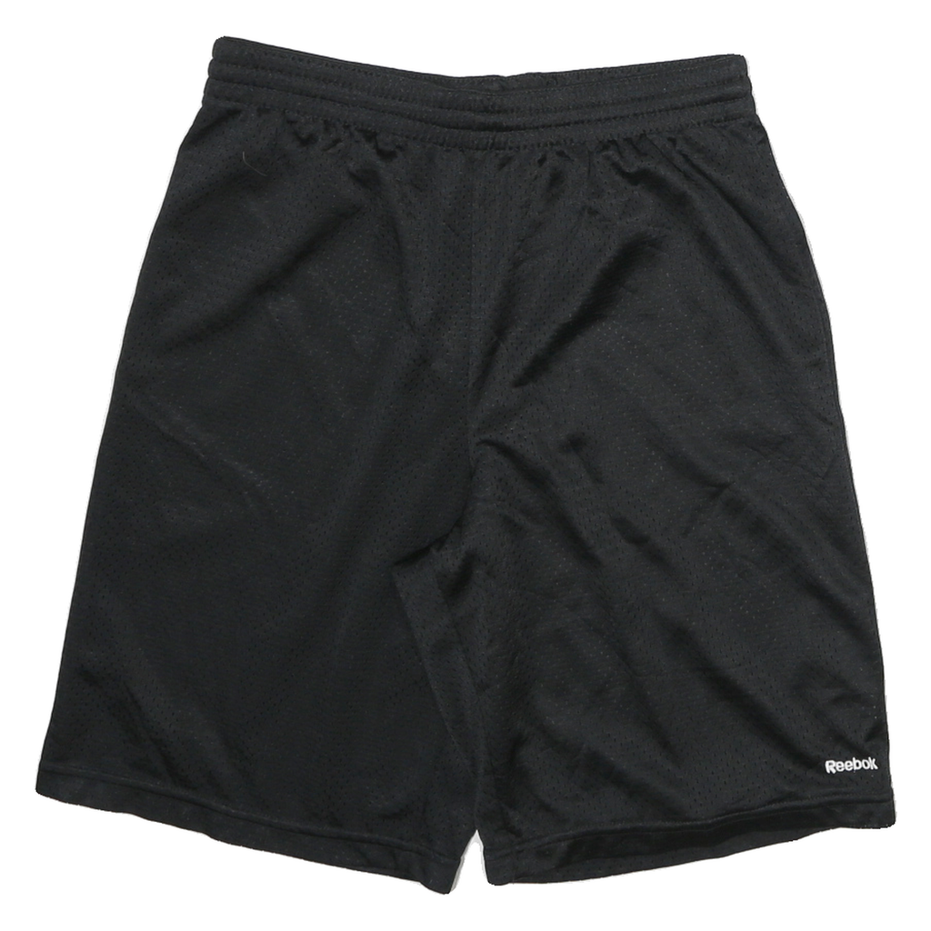 REEBOK Mens Shorts Black Sports Casual S W26 Lightweight Comfort