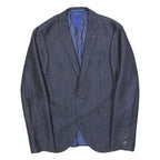 JOOP! Mens Blue Wool Blend Classic Jacket M Button Closure Plain Tailored