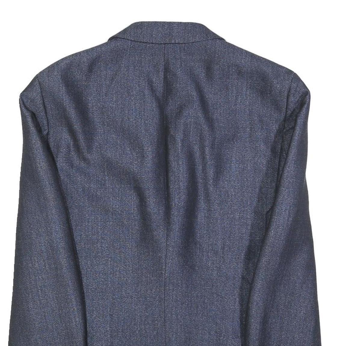 JOOP! Mens Blue Wool Blend Classic Jacket M Button Closure Plain Tailored