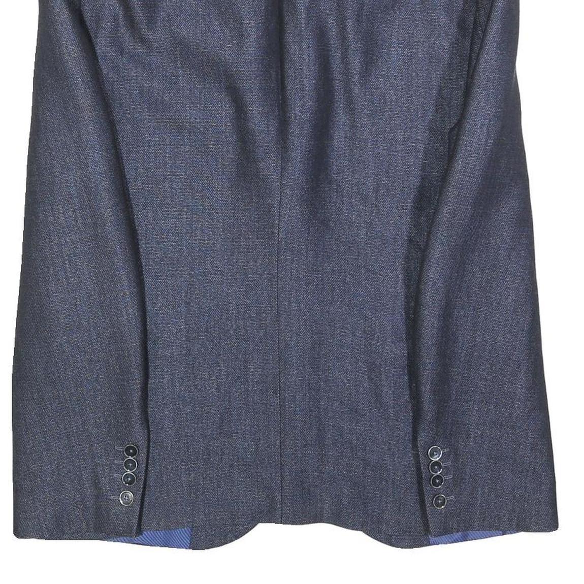 JOOP! Mens Blue Wool Blend Classic Jacket M Button Closure Plain Tailored