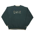 DANAGGERS Mens Green Golf Crew Neck 2XL Cotton Blend Sweatshirt