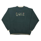 DANAGGERS Mens Green Golf Crew Neck 2XL Cotton Blend Sweatshirt