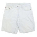 BUGLE BOY Mens Shorts White Casual M W34 Cotton Blend Relaxed Fit