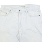 BUGLE BOY Mens Shorts White Casual M W34 Cotton Blend Relaxed Fit