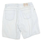 BUGLE BOY Mens Shorts White Casual M W34 Cotton Blend Relaxed Fit