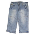 SOUTHERN Mens Shorts Blue Denim Casual M W38 Cotton Relaxed Fit